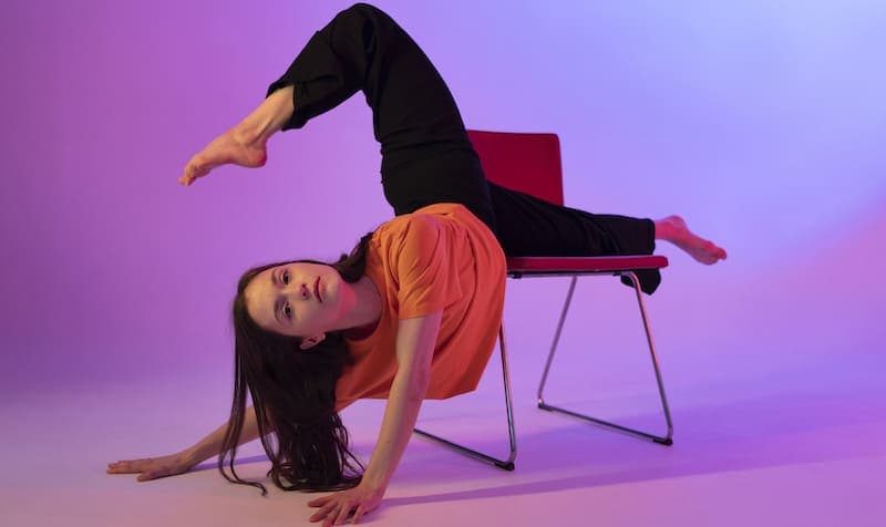 Ballerina durante una lezione di Chair Dance